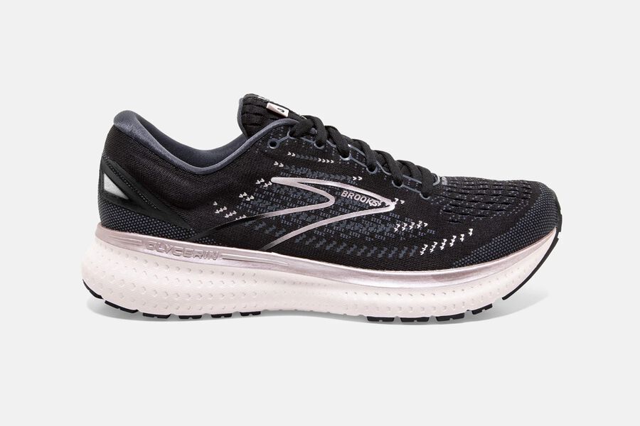 Womens Brooks Glycerin 19 Road Shoes Black/Ombre/Metallic | Shoes 2310-IUELH